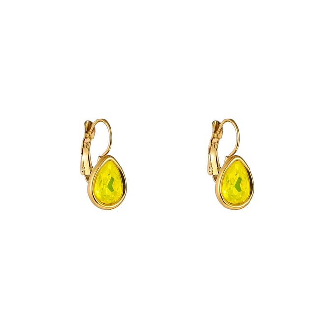 Go Dutch Label Oorhangers French Hook Drop Lemon