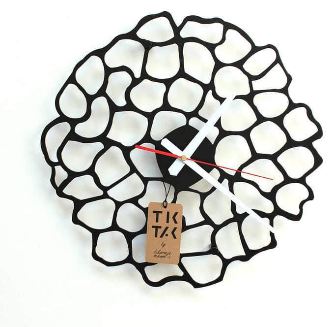 Decorizzly Cellio - Wandklok - Zwart - 40 cm - Quartz Mechanisme