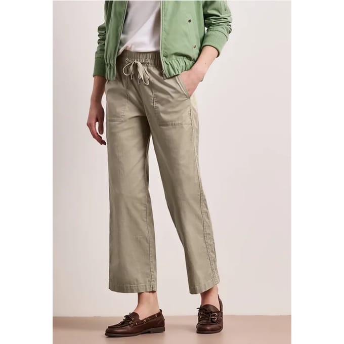 Straight Legs broek in paper touch stof