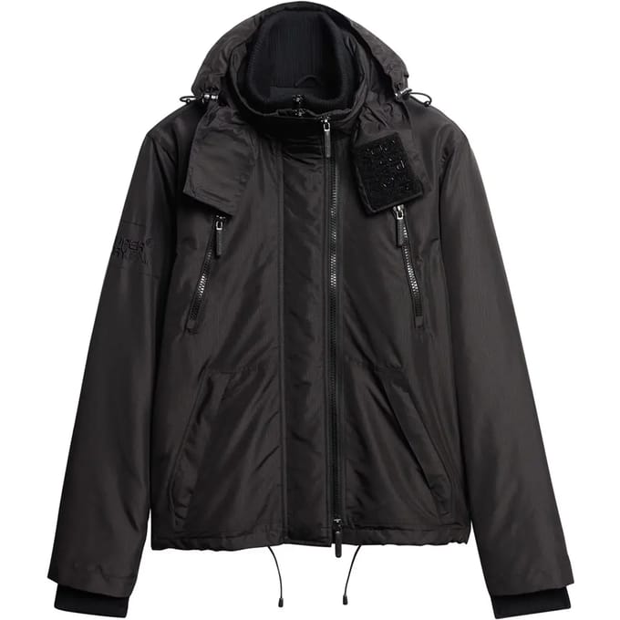 Solid Color Bomber Jacket with Zip Fastening and Four External Pockets