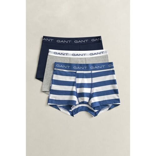 Gant Ondermode 3Pack Stripe Trunk Vintage Blue / male