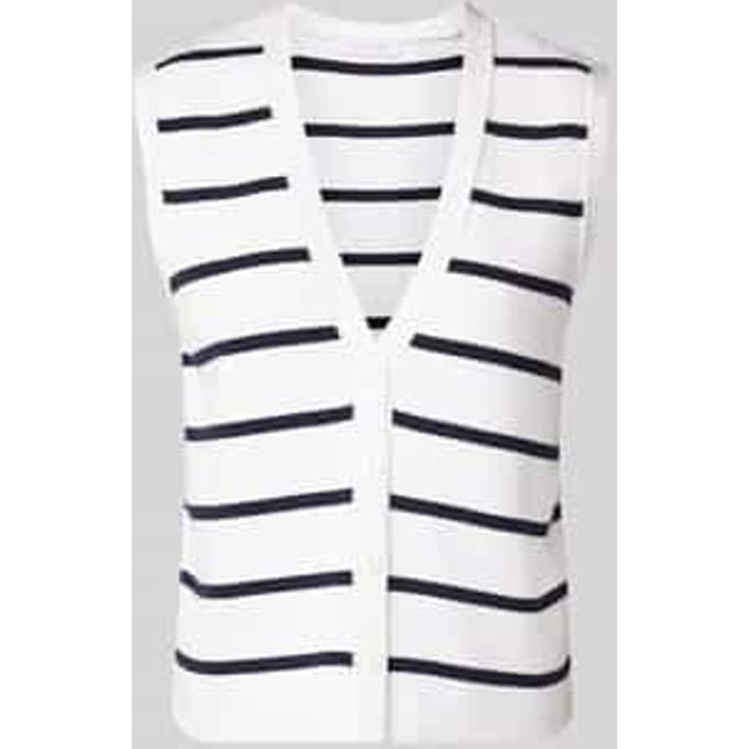 Gebreid gilet met V-hals