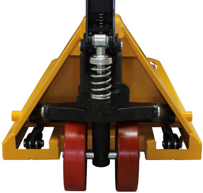 Palletwagen 2500kg dubbel voorwiel 115cm