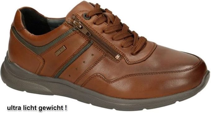 G-comfort -Heren - cognac/caramel - sneakers - maat 40