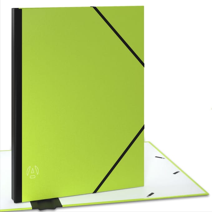 ACROPAQ Tekenmap A3 – 32 x 45 cm – Tekenetui met elastiek – Documententas – Anijsgroen