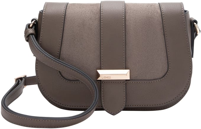 L.CREDI Petrina Schoudertas 23 cm - Dames - dark taupe
