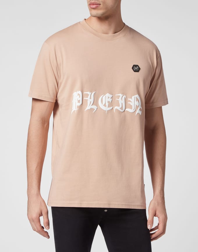 T-Shirt Ronde Hals Gothic Plein