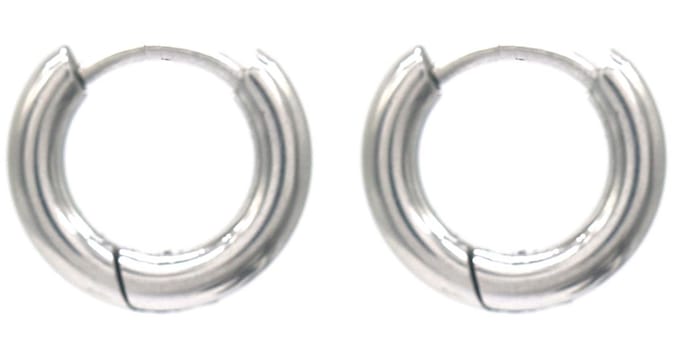 Oorringen - RVS - 12 mm - Zilverkleurig