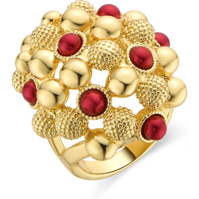 Luxenter ring afgewerkt in 18k geel goud - Xiglor