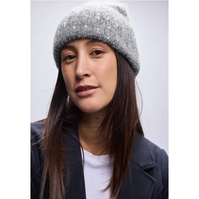 Beanie met pailletten