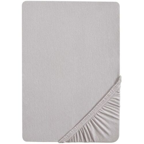 BIBERNA Jersey hoeslaken (Grijs, 90-100 x 200 cm)