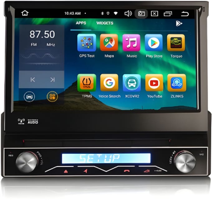 1 din carplay klapscherm | Android Auto | Android 13 | Cartronix