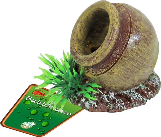 De Boon Aquarium ornament pot met uitstromer | 5,5 cm | voor luchtpomp bubbels