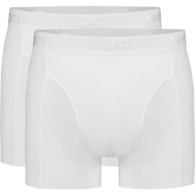 Ten CateBasics Organic Cotton Stretch Heren Shorts 2-Pack Wit