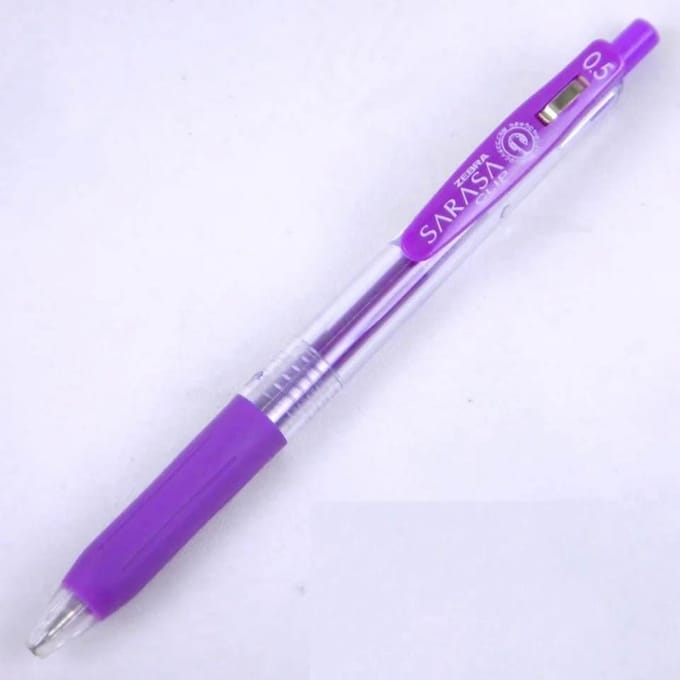Zebra Sarasa Clip Gel Inkt Pen - Fijn / 0.5mm - Paars