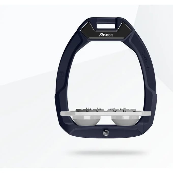 Veiligheidsstijgbeugels Plat Ultra Grip Blauw/Grijs Flex-On Safe-On