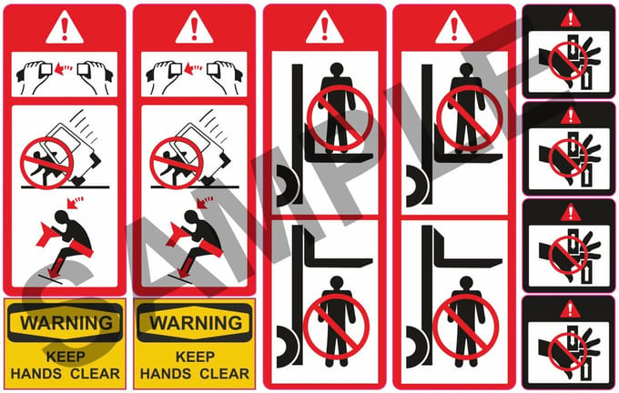 Heftruck Veiligheid stickerset per stuk