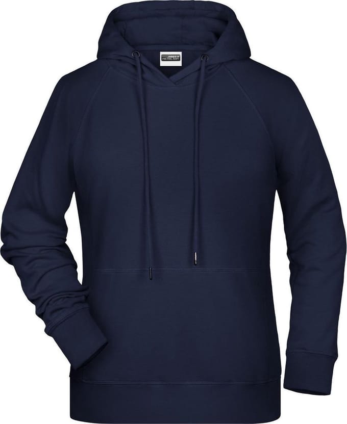 James and Nicholson Dames/dames Raglan Sleeved Hoodie (Marine)