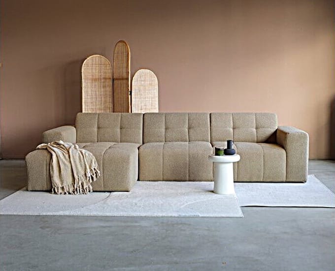 PEPP interiors Hoekbank WAVE met chaise longue links - Now or Never rpes 18