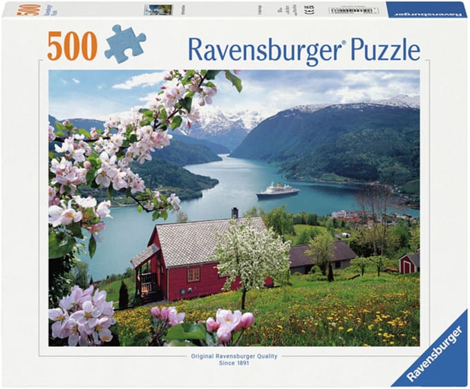 Ravensburger puzzel Scandinavische Idylle - legpuzzel 500 stukjes landschap.