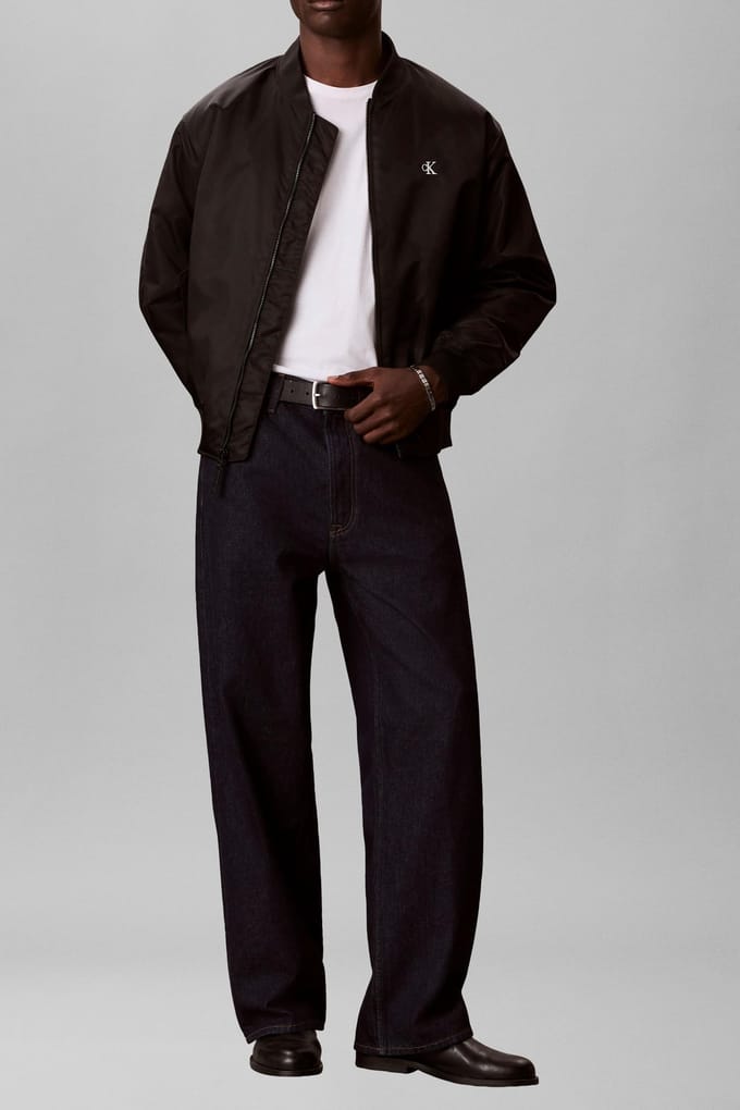 Calvin Klein Long Sleeve Jeans Hero Bomber Jacket Black Maat: L | Bomberjacks Outlet | Heren | Zwart