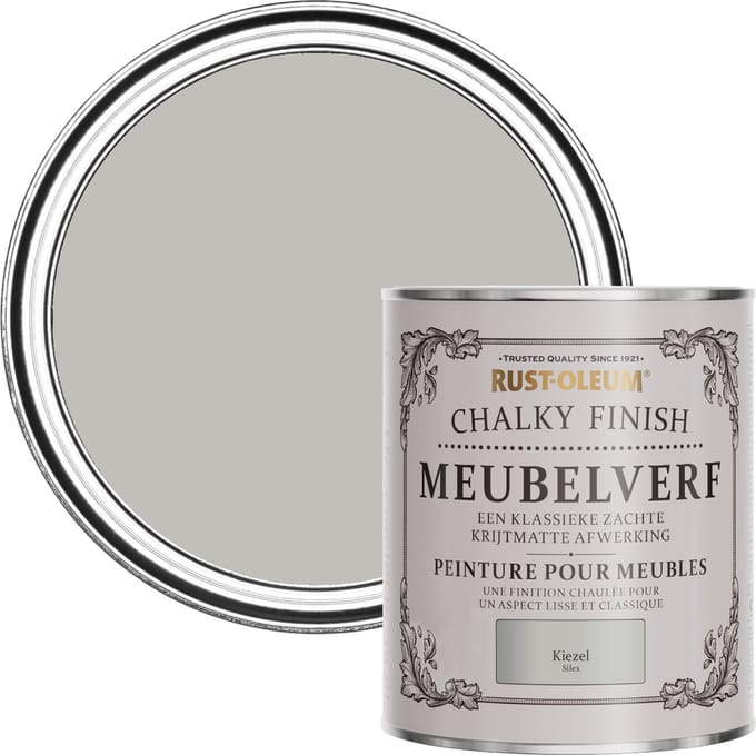 Rust-Oleum Lichtgrijs Chalky Finish Meubelverf - Kiezel 750ml