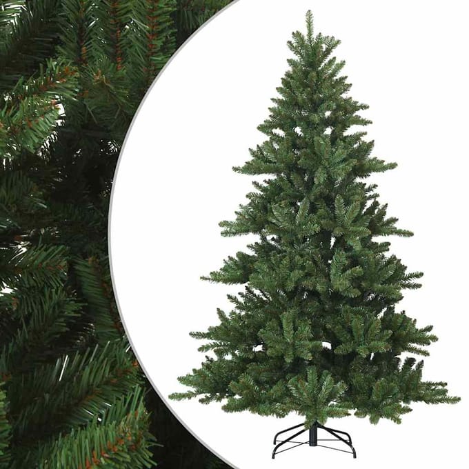 vidaXL - Kunstmatige - Hinged - Kerstboom - Groen - 210 - cm - PVC, - staal