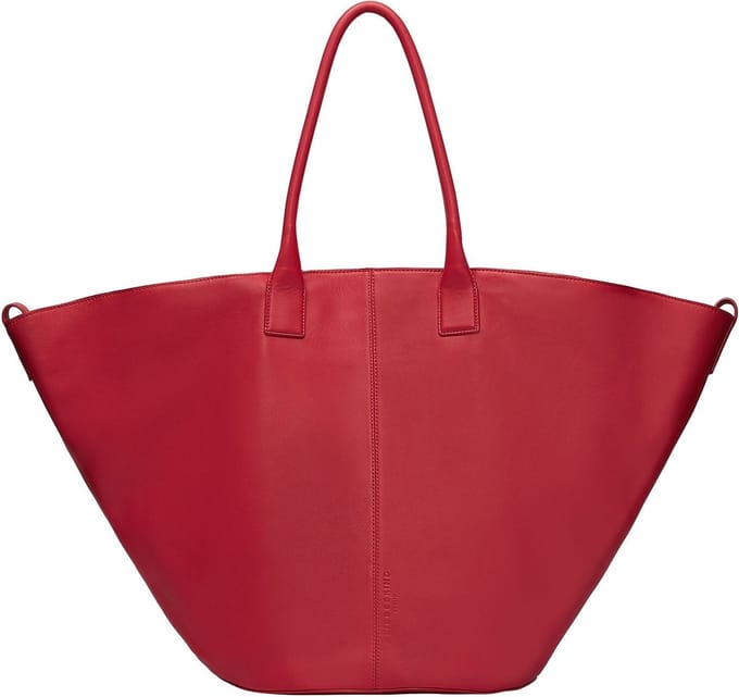 LIEBESKIND BERLIN Leren Schoudertas Mica Kodiaq Sheep Shopper Glowing Rood