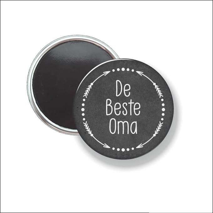 Button Met Magneet 58 MM - De Beste Oma - NIET VOOR KLEDING