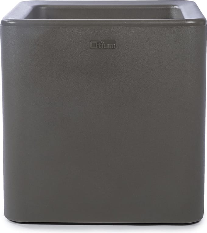 Otium bloempot dubbelwandig Quadris 40 cm anthracite