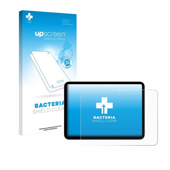 upscreen - Screenprotector voor Apple iPad A16 11" 2025 (11. Gen.) - Folie Beschermfolie transparant antibacterieel