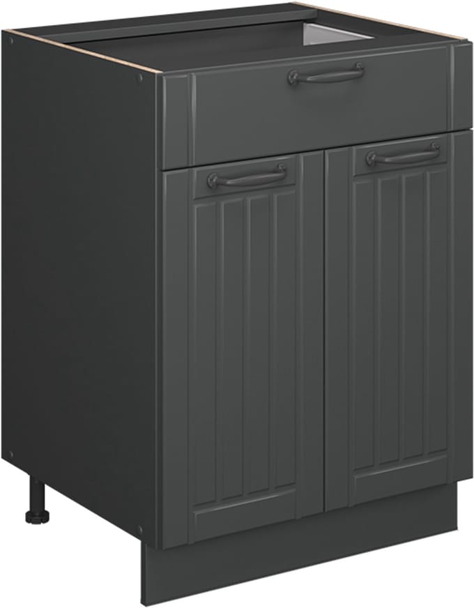 Vicco Fame-Line Keukenonderkast – 60 cm met lade, WB Eik Donkergrijs