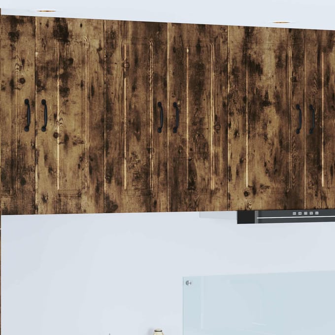 vidaXL - Vaatwasserpaneel - Kalmar - 2 - st - Rook - Eiken - Bewerkt - hout