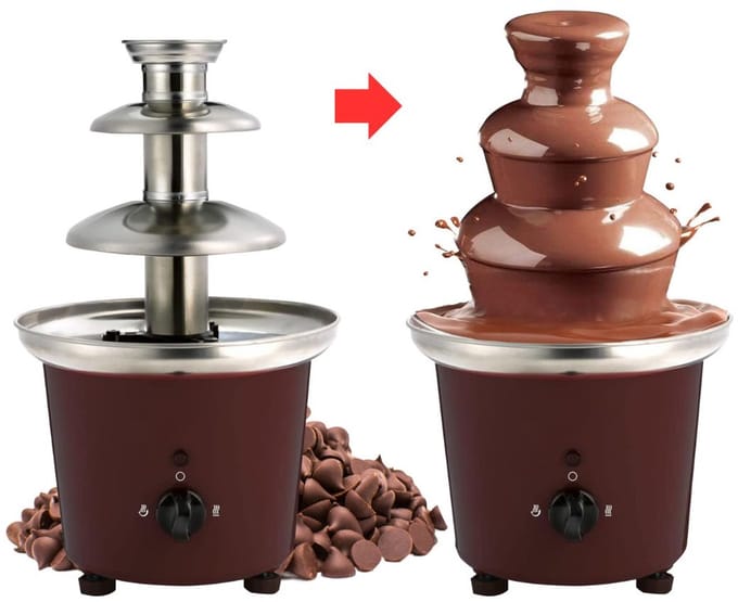 VELTRR® Chocoladefontein - Chocoladefondue - Bruin
