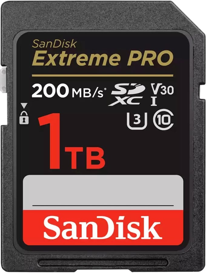 SANDISK Extreme PRO SDXC-kaart 1000 GB Class 10 UHS-I – Schokbestendig, Waterdicht