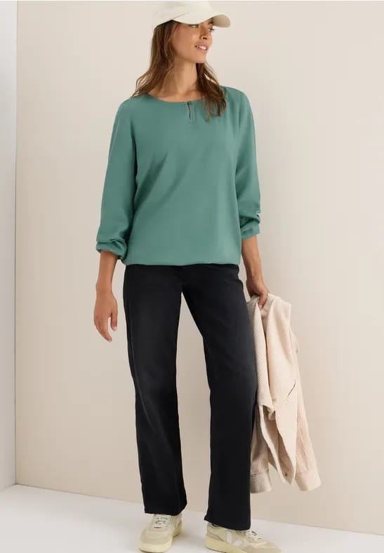 Blouse in effen kleur