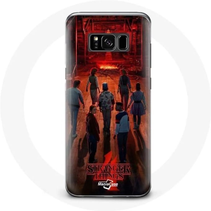 Hoesje voor Samsung Galaxy S8 Plus Stranger Things Poster Crews Fan Art Seizoen 4
