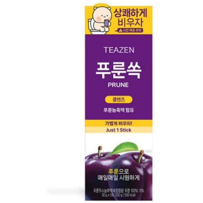 Jus de pruneaux Teazen à l'extrait de pruneaux 50 g (3 Options) 5 Sticks purple