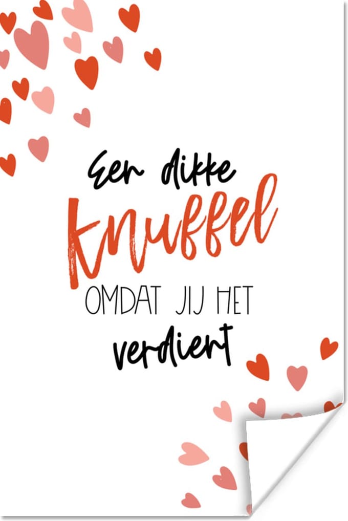Poster Beterschap - Spreuken - Knuffels - 20x30 cm