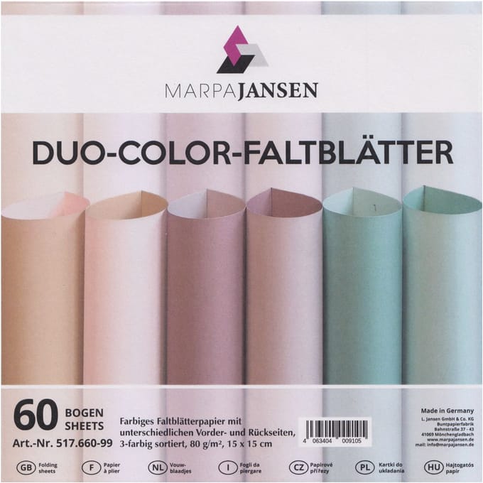 Vouwblaadjes "Duo-Color", poedertinten