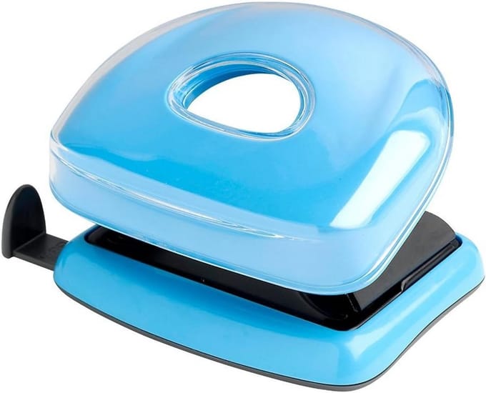 Tweegevels Perforator voor 10 Vel - Blissful Blauw