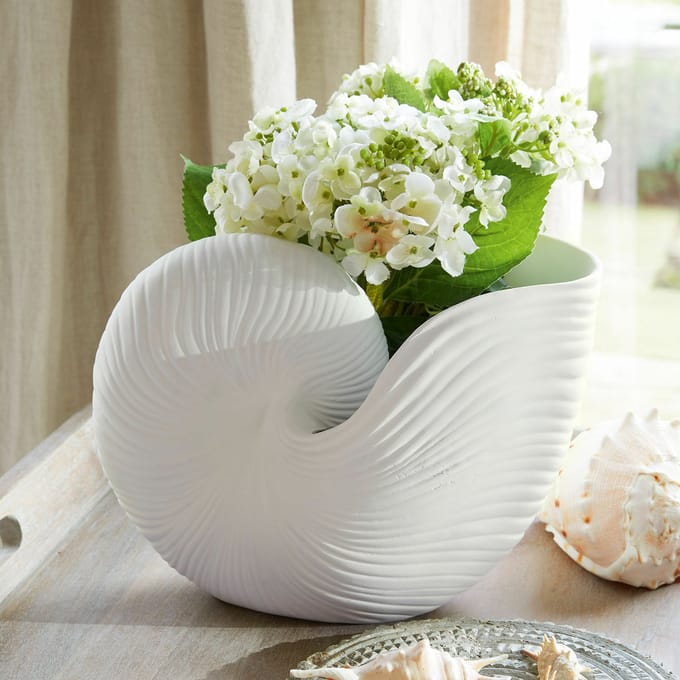 LOBERON Bloempot Manteur wit