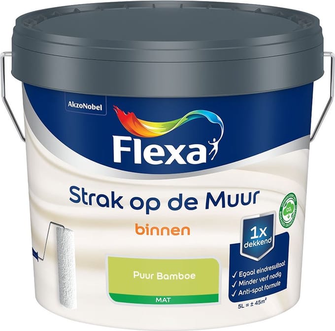 Flexa - Strak Op De Muur Binnen Mat - Puur Bamboe - Mengverf - 5 L