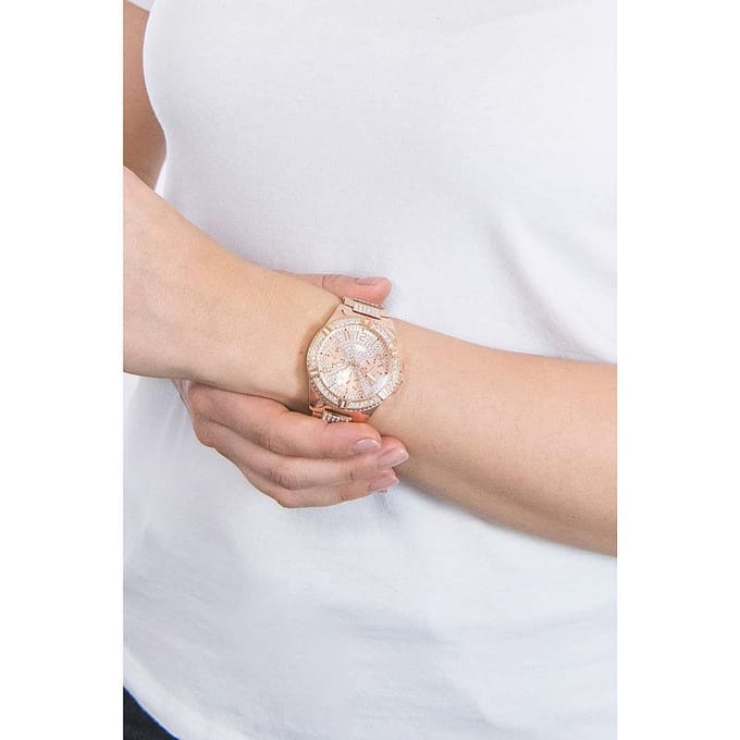 Guess W1156L3 Rose Goud Dames Horloge