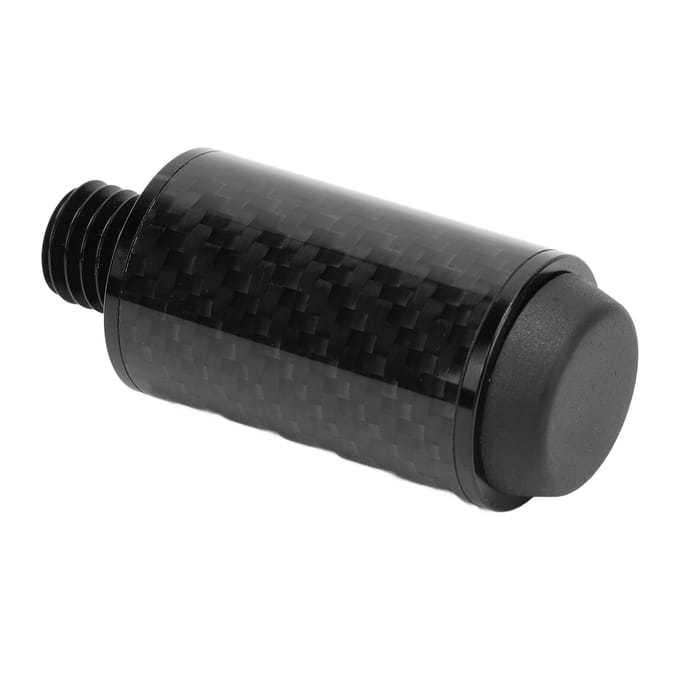 2-inch Poolkeu Verlengstuk Koolstofvezel Slijtvast Verbeterde Vaardigheden Eenvoudige Installatie Biljart black