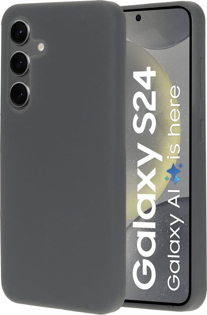 Mobiparts hoesje geschikt voor de Samsung Galaxy S24 - Siliconen - Grijs