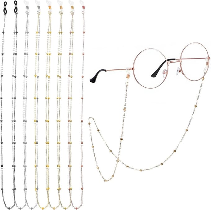 Dailygoods - 7 Stuks Brillenketting voor Dames - Verstelbare Brilband