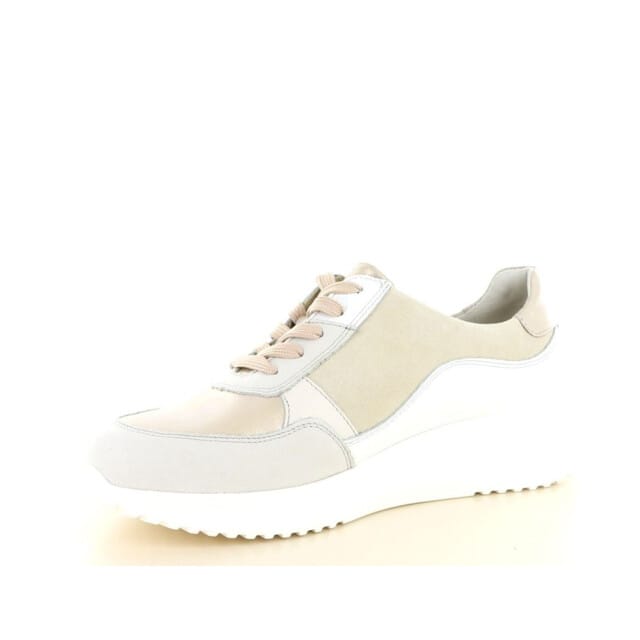 Waldläufer Janka Sneakers - Leer - Dames - Beige - Maat 42