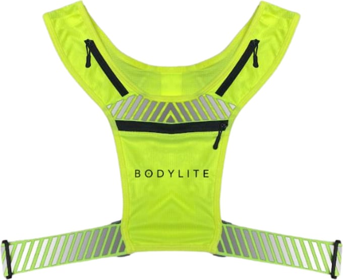 Bodylite Phone Holder Vest - Neon Yellow - One Size.