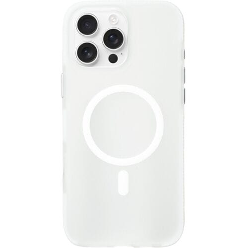 Coverzs smooth siliconen MagSafe case geschikt voor iPhone 16 Pro Max (transparant) - shockbestendig, MagSafe, premium bescherming, duurzaam